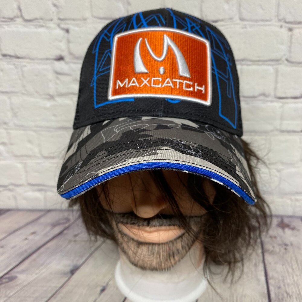 Max Catch Trucker hat Mesh Cap Camo Camouflage One Size Fits All Embroidered